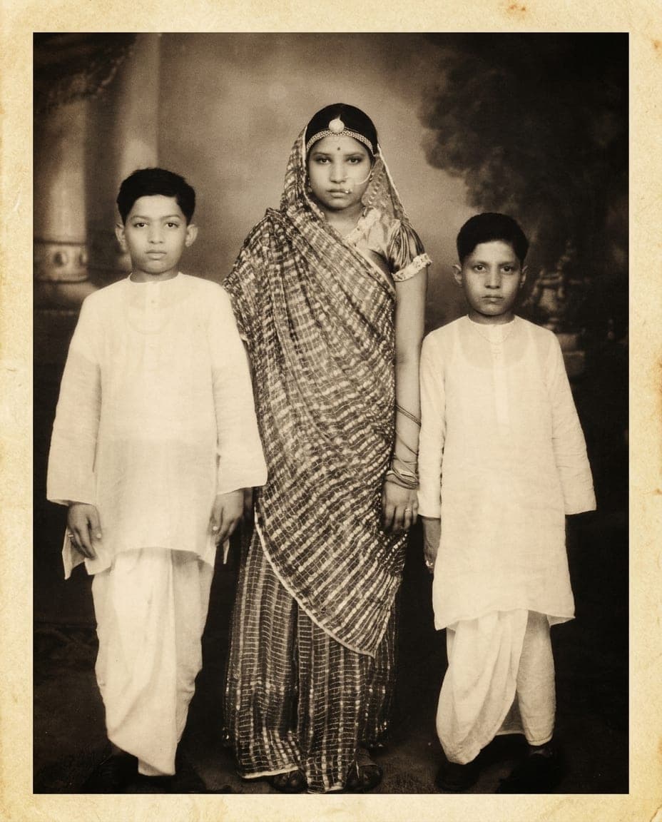 Three generations · archival portrait