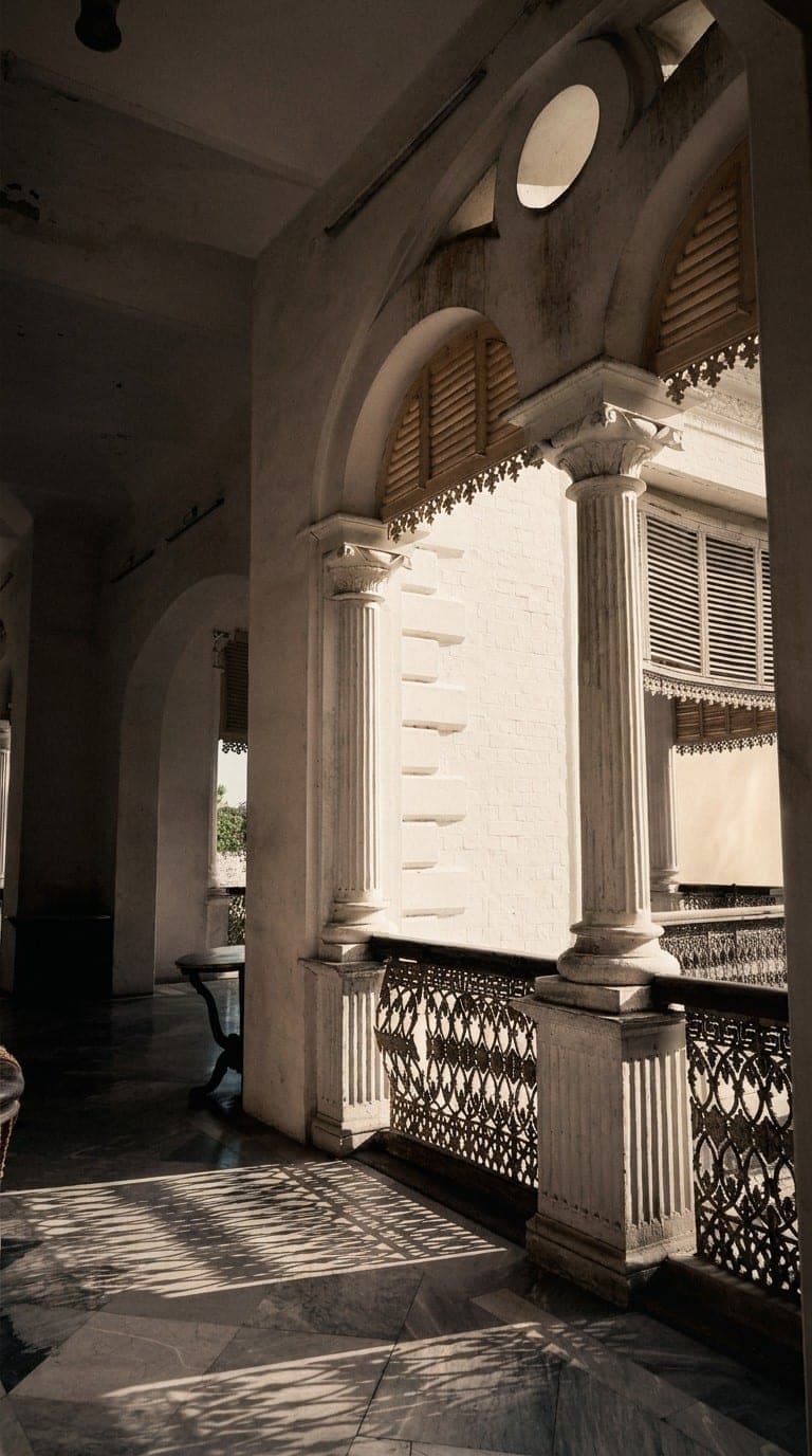 Corridor mahal — pillars and arches