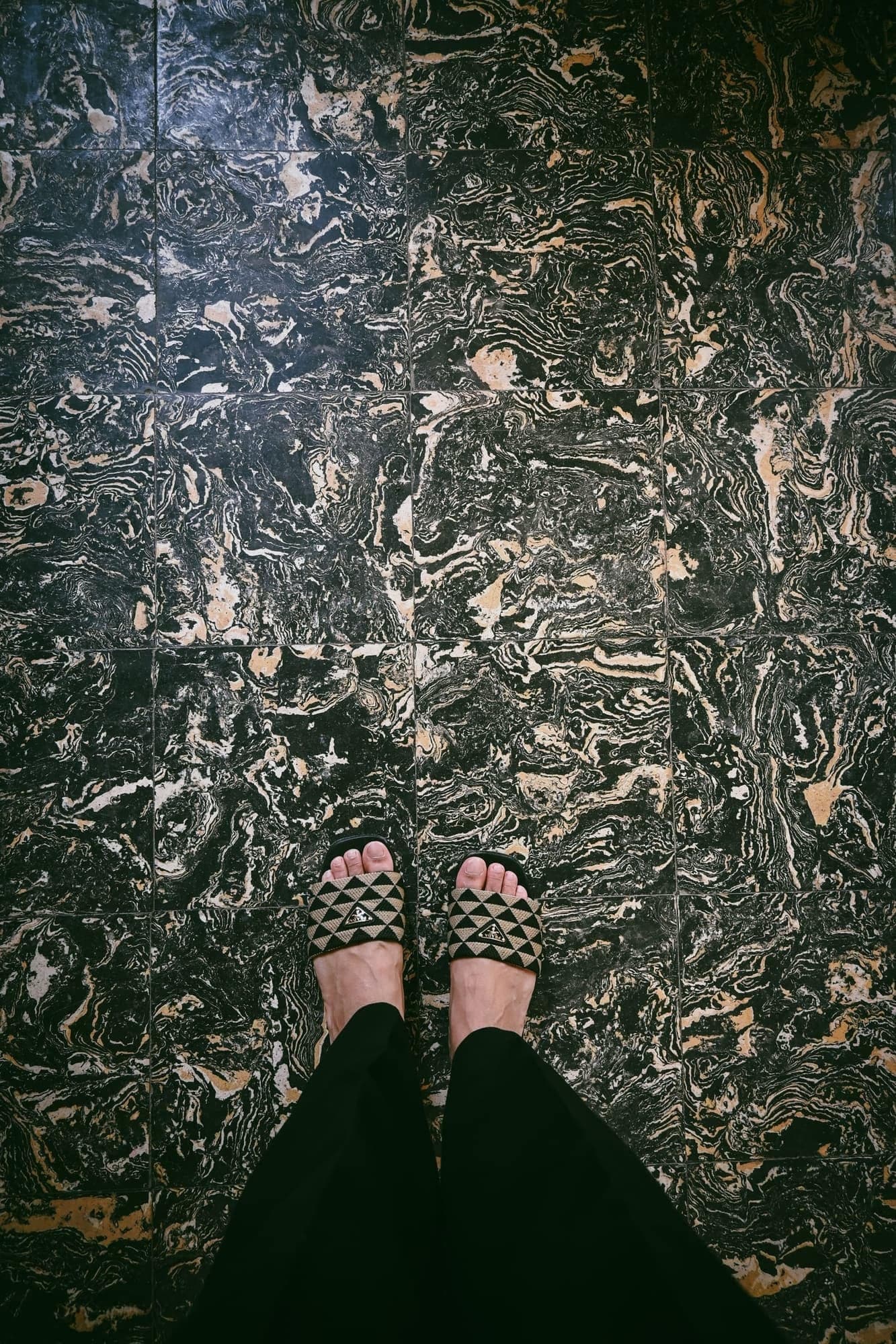 Marble floor, personal corner